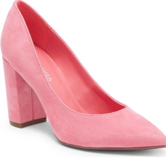 Marc Fisher Shoes - Marc Fisher suede pink block heels NEW